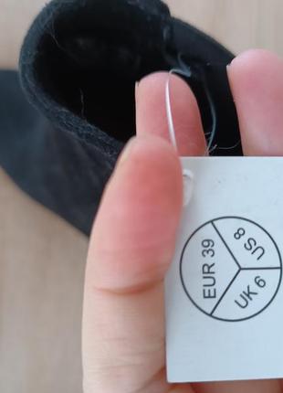 Замшеві чобітки, чоботи, ботинки, челсі на каблуку esmara4 фото