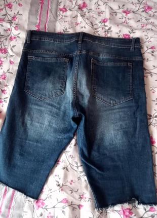 Бриджи шорты джинсовые рваные5 фото