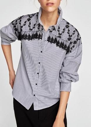 Стильная оригинальная рубашка zara блузка зара