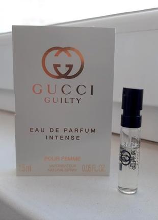 Gucci guilty intense edp women💥оригинал миниатюра пробник mini spray 1,5 мл книжка7 фото