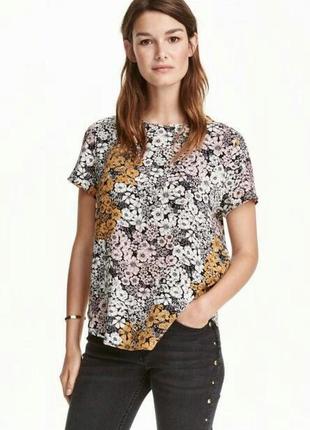 Летняя блуза в цветочный принт от h&m2 фото