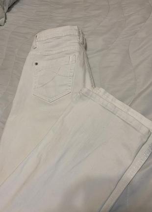 Продам джинси білі кльош прямі вінтаж