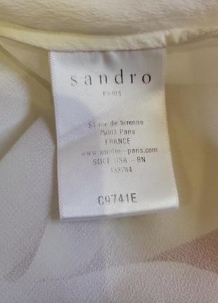 Базовая шелвовая блуза рубашка sandro6 фото