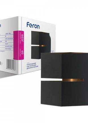 Настінний накладний світильник feron al8000 чорний