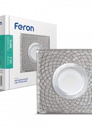 Вбудований світильник feron cd834 з led підсвічуванням