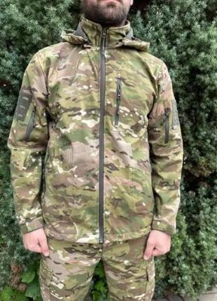 Армійський  костюм softshell тактична  форма на флисі мультикам турція всу (зсу)  xl