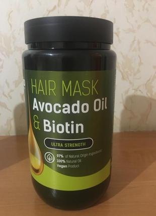 Маска для волосся bio naturell avocado oil & biotin hair mask 946 ml