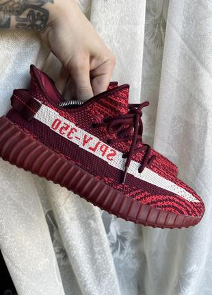 Yeezy 350 maroon hotsell