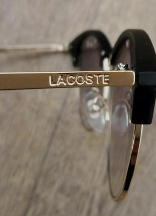 Lacoste очки женские солнцезащитные зеркальные голубые на небольшое лицо7 фото