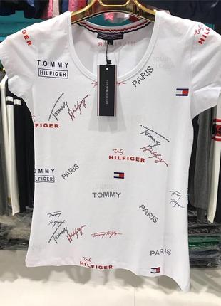 Футболка женская tommy hilfiger белая
