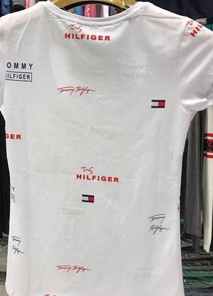 Футболка женская tommy hilfiger белая3 фото