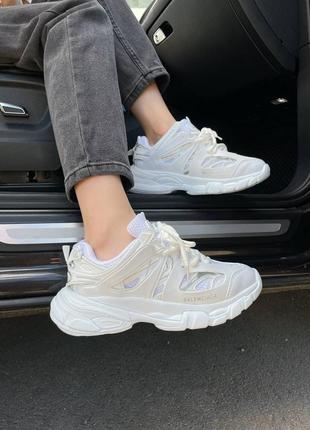 Кроссовки женские в стиле balenciaga track white, баленсиага трек белые4 фото