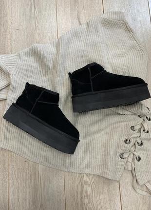 Уггі угги чоботи жіночі сапоги валянки ugg classic ultra mini platform 1135092