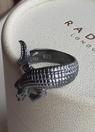 Крутое серебряное кольцо крокодил cava cool7 фото