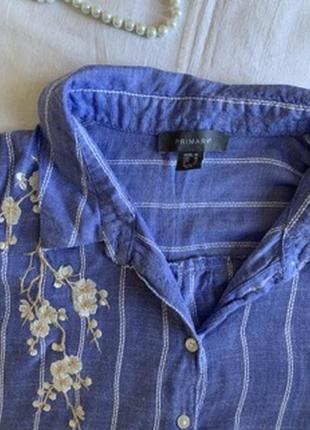 Нарядна вiскозна сорочка-блуза (розмір 14/42-16/44)2 фото