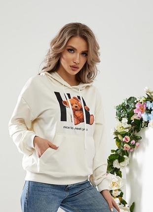 Женское худи с медведем,женское худи с медведем s,m,l,xl,xxl,xxxl,xxxl,xxxxl1 фото