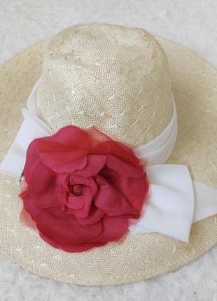Шляпа с цветком2 фото