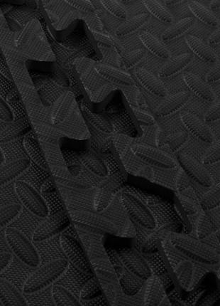 Мат-пазл (ласточкин хвост) springos mat puzzle eva 120 x 120 x 1.2 cм fm0004 black poland4 фото