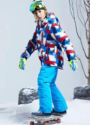Детская куртка со светоотражающими элементами, зимняя лыжная dr hx-37 размер 12