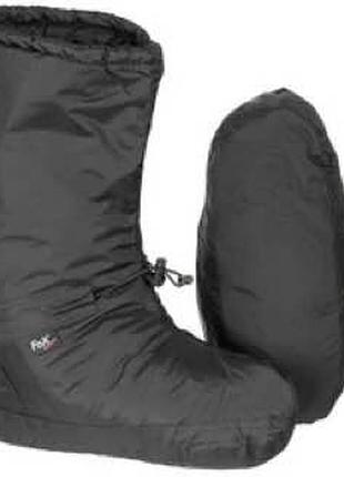 М'які теплі черевики для намета або спального мішка fox outdoor «polar» bivouac shoes olive