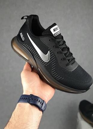 Чоловічі чорно-білі текстильні кросівки на весну nike air running 🆕 найк