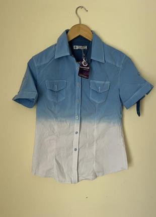 Нова жіноча блузка сорочка на короткий рукав