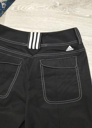 Женские спортивные брюки adidas укороченные спортивные штаны бриджи9 фото