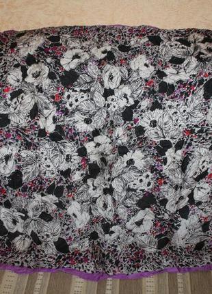 Шовкова хустка, 100% шовк, 80 см на 80 см.