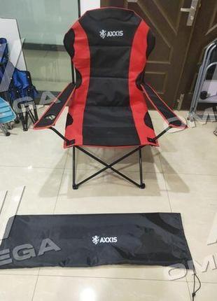 Крісло розкладне для пікніка, риболовлі "павук" (червоно/чорне) (пр-во axxis польща)2 фото