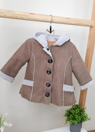 Брендовое пальто, пальто или дубленка на девочку 12-18 месяцев от oshkosh.