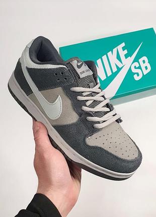 Кроссовки nike sb dunk low •grey• 2