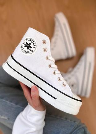 Converse all star bianche alte 37 sale