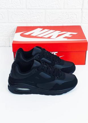 Кросівки чоловічі nike air max black кроссовки найк аир макс черные