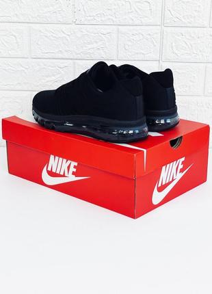 Кросівки чоловічі nike air max black кроссовки найк аир макс черные7 фото