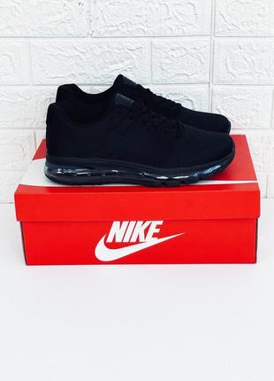 Кросівки чоловічі nike air max black кроссовки найк аир макс черные2 фото