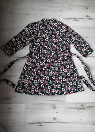 Весеннее платье izabel london с цветами, пояс вшит6 фото