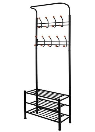 Вішалка для одягу підлогова з полицями для взуття springos ha2030 poland