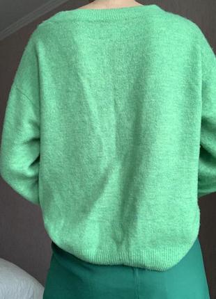 Зеленый джемпер оверсайз, салатовый свитерик трендовый5 фото