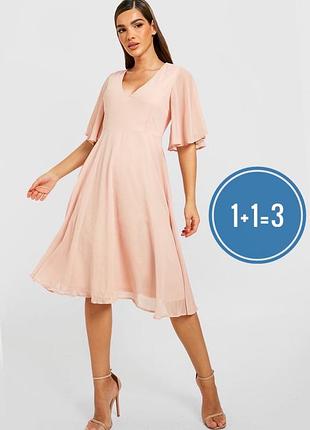 Платье миди boohoo шифоновое 16