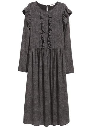 Платье миди с оборками оригинал от h&amp;m 2