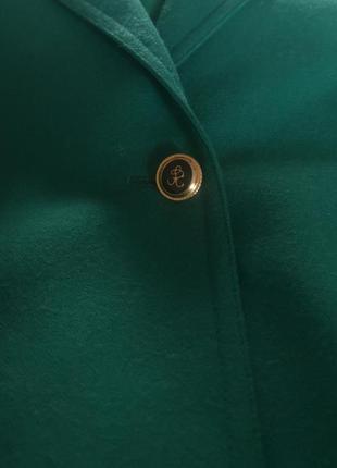 Шерстяной пиджак, жакет, блейзер, зелёный, jacques vert, прямой, оверсайз, удлинённый, англия,5 фото