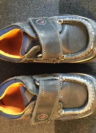 Туфлі шкіряні весняно-осінні clarks ,на ліпучках 15,2 см/3года/24-25 орієнтовно4 фото