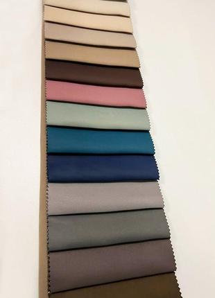 Порт'єрна тканина для штор блекаут коричневого кольору3 фото