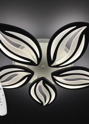 Люстра светодиодная 517 dlight 3color с пультом 95вт черный (01519)