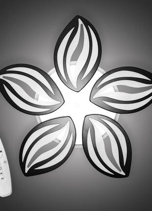 Люстра светодиодная 517 dlight 3color с пультом 95вт черный (01519)