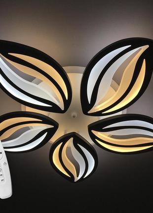 Люстра светодиодная 517 dlight 3color с пультом 95вт черный (01519)