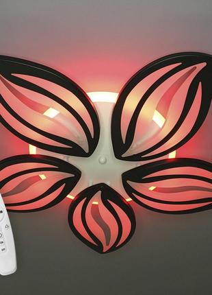 Люстра светодиодная 517 dlight 3color с пультом 95вт черный (01519)