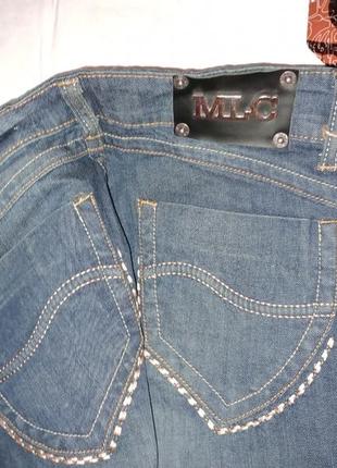 Новые джинсы 👖 клешь качественные темные фирменные9 фото