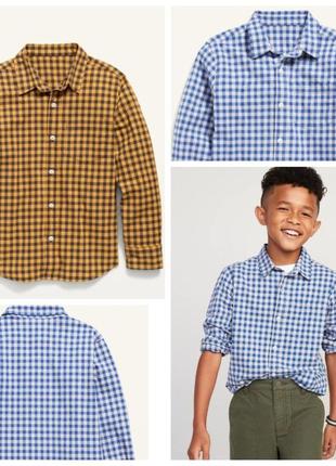 Стильна брендова котонова сорочка для хлопчика