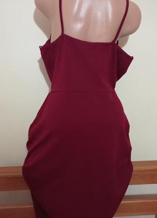 Платье бордовое платье3 фото